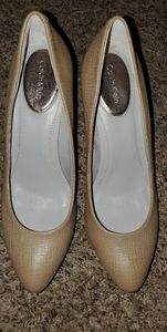 Calvin Klein selene textured print heels size 9M
